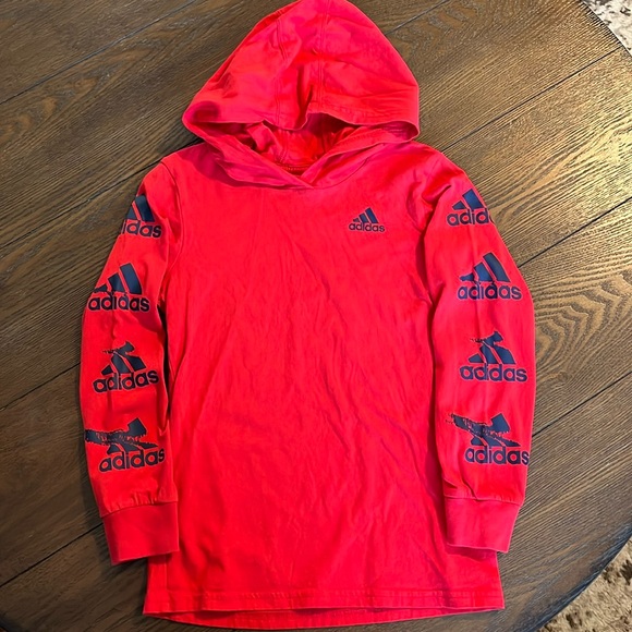 Size 7 adidas hooded top - Picture 1 of 4